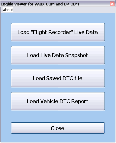 logfile viewer and printer for VAUX-COM logfiles