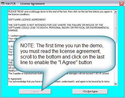 Note about clicking on last line of license to enable button
