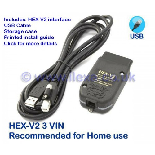 VCDS with HEX-V2 USB Interface - 3VIN - Hex Diagnostics